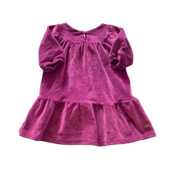 Tea Collection Velour Dress Berry Size 18-24M - Picture 3 of 3